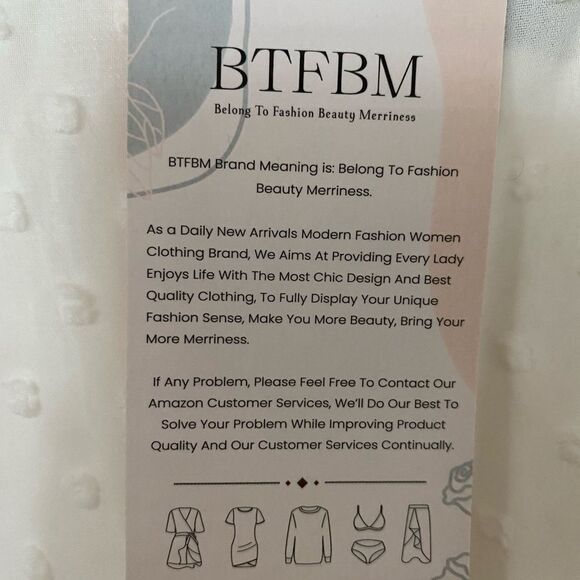 BTFBM WOMENS WHITE LINED DRESS SMALL - Picture 5 of 6